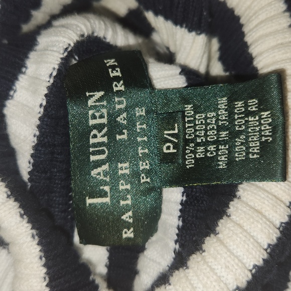 RALPH LAUREN STRIPED TURTLENECK SWEATER - Picture 8 of 8
